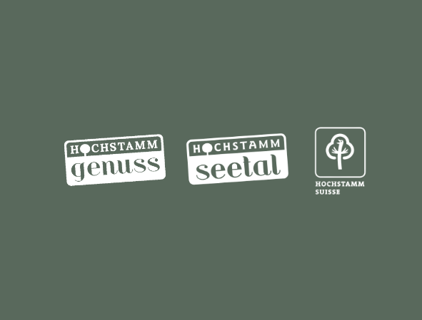 Logos Hochstamm Genuss, Hochstamm Seetal, Hochstamm Suisse zusammen.png